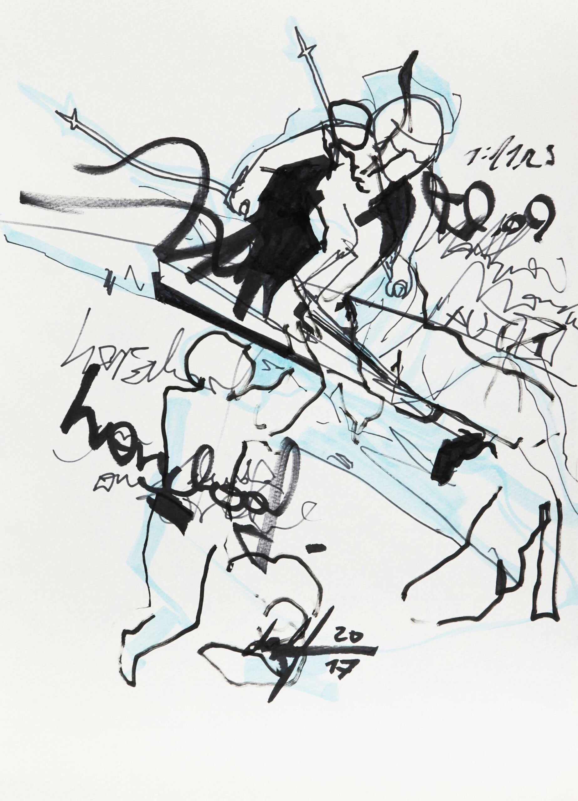 Baby Kontrastbilder: Weil Ski fahren is des leiwaundste