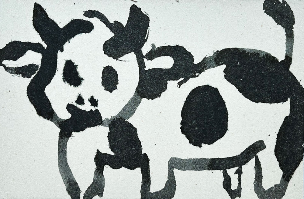 Baby Kontrastbild in Schwarz-Weiß