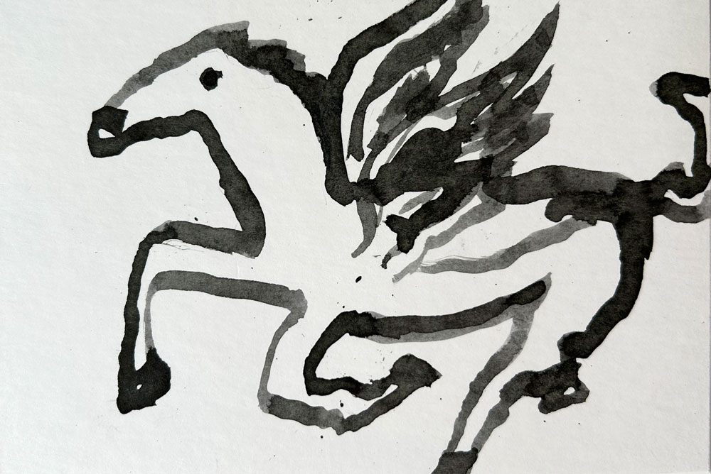 Baby Kontrastbild in Schwarz-Weiß