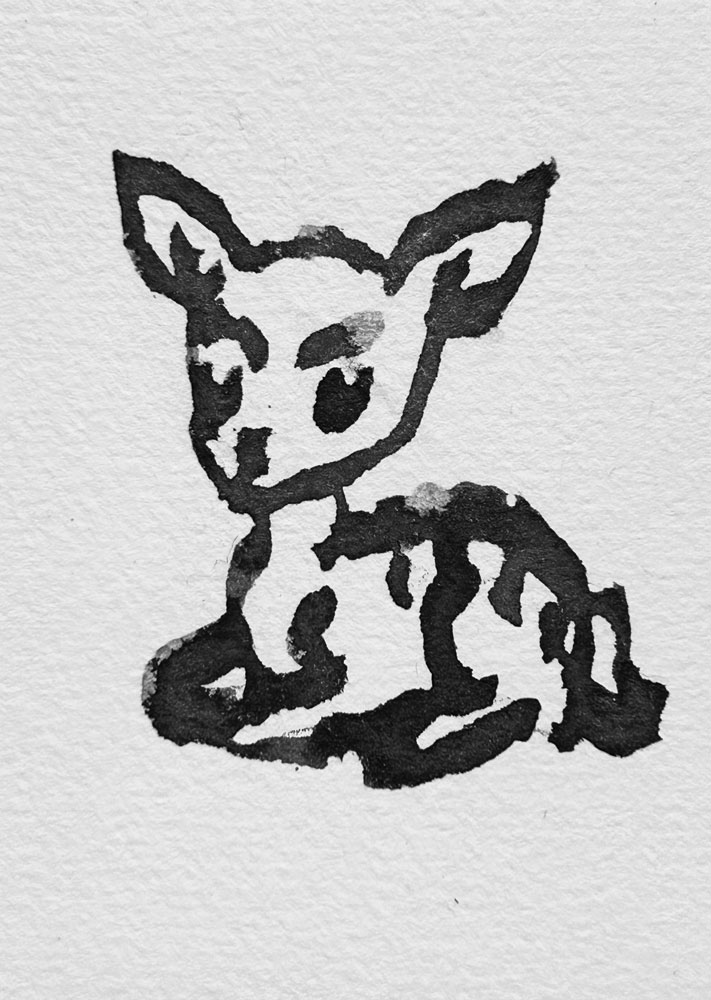 Baby Kontrastbild in Schwarz-Weiß