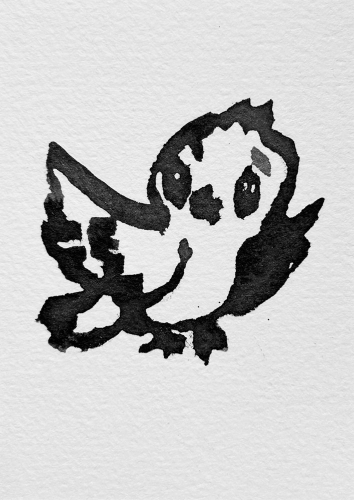 Baby Kontrastbild in Schwarz-Weiß